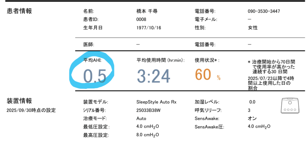 [日中の眠気が強い方！睡眠時無呼吸症候群かもしれません！]