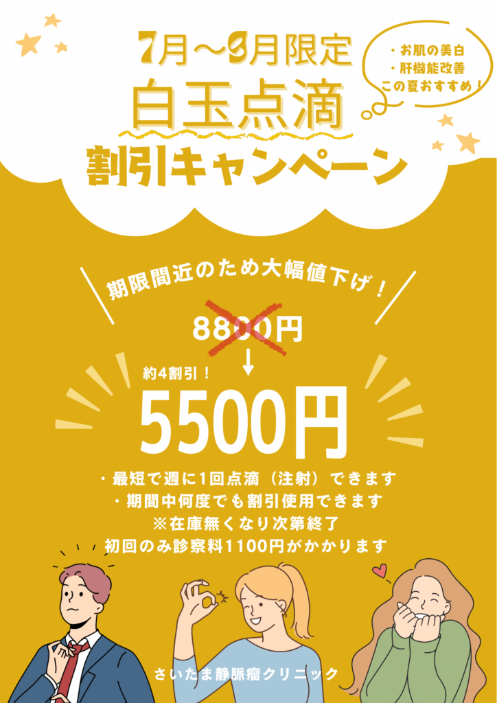 白玉点滴　期間限定値下げ【美白点滴】
